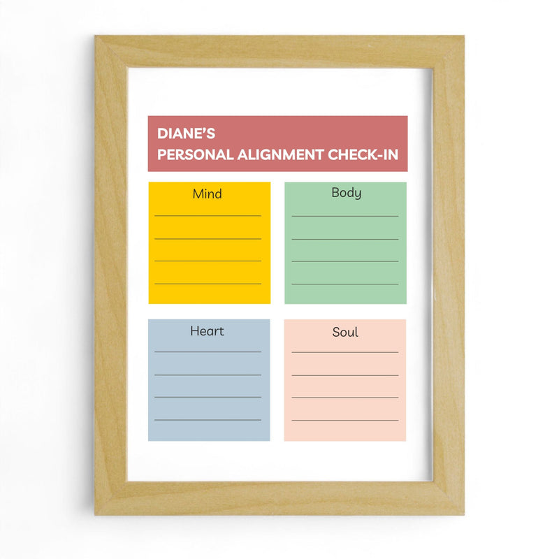 Personalised Framed Alignment Board – 10x8 Wipeable Metal Pure Essence Greetings