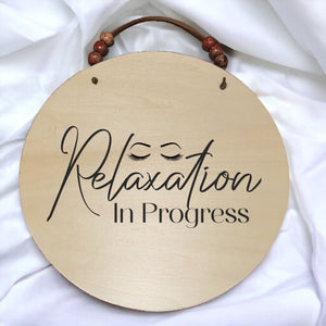 Relaxation Session in Progress Sign PureEssenceGreetings