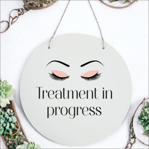 Treatment in SessionWood Plaque Sign | Lashes Design PureEssenceGreetings