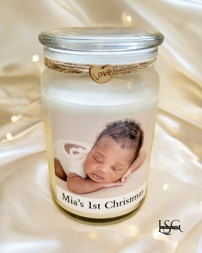 Personalised Photo Candle Jar PureEssenceGreetings