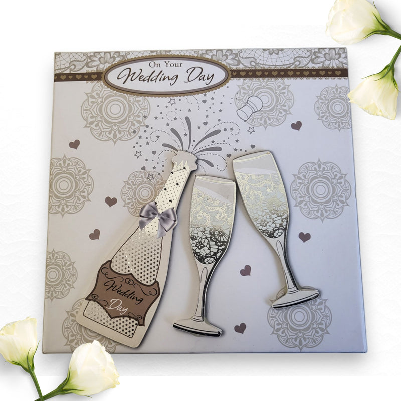 On Your Wedding Day Mr & Mrs Personalised Gift Set PureEssenceGreetings 