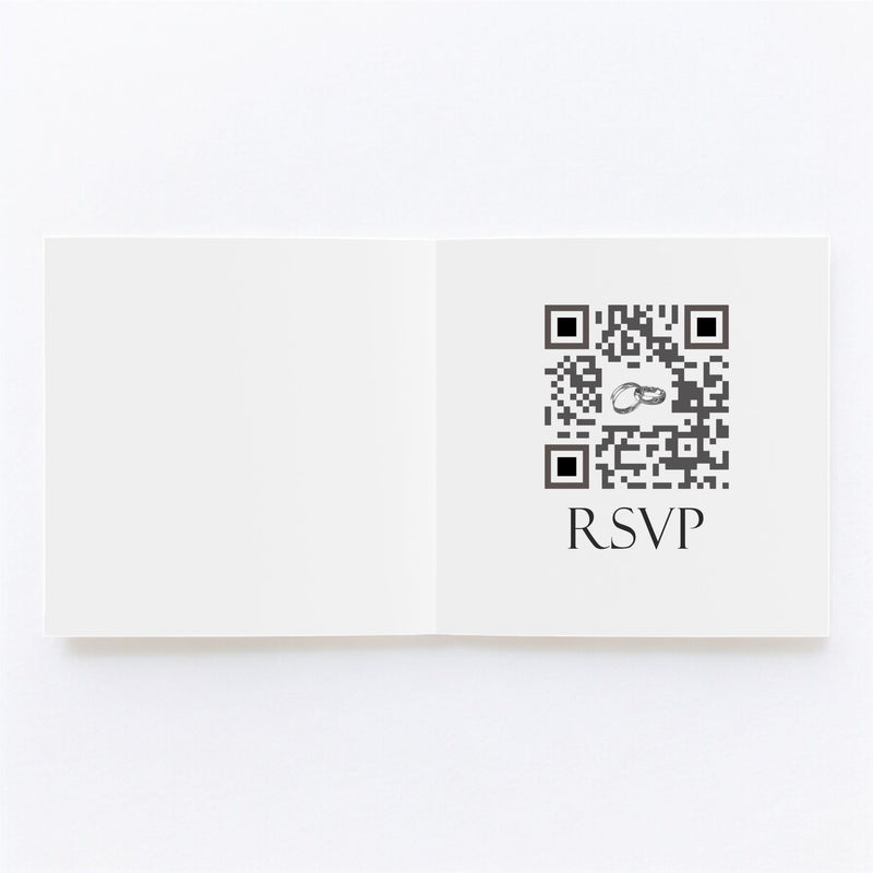 WordArt Square Wedding Invitations Service Pure Essence Greetings