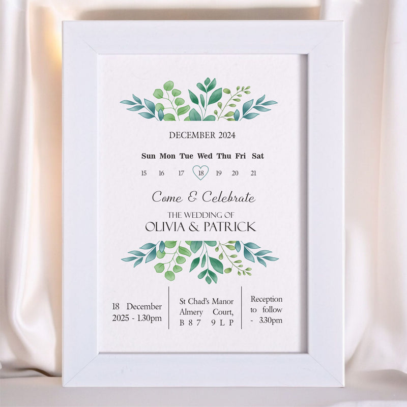 Personalised Mounted Wedding Invitations Service Pure Essence Greetings