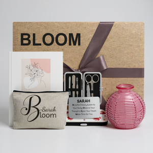 WELLBEING BLOOM Self-Care Personalised Gift Box PureEssenceGreetings
