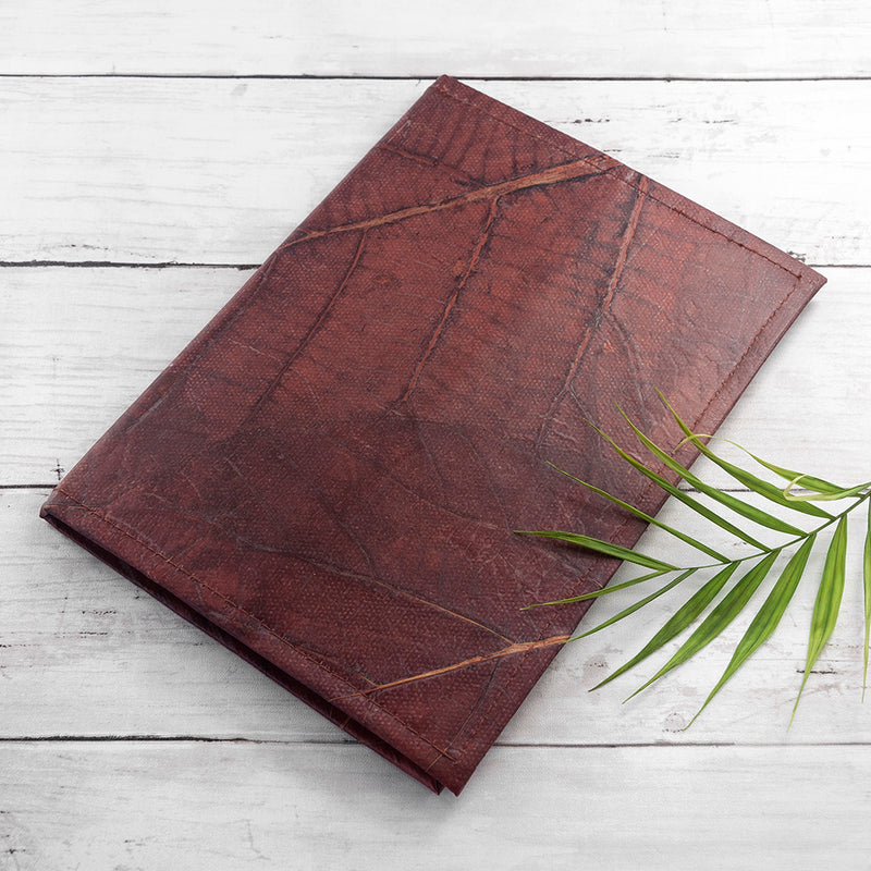 A5 Leaf Leather Notebook Pure Essence Greetings