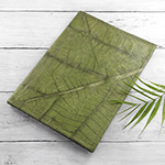 A5 Leaf Leather Notebook Pure Essence Greetings