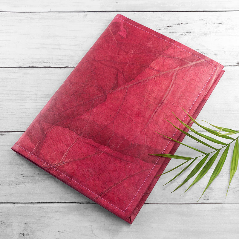 A5 Leaf Leather Notebook Pure Essence Greetings