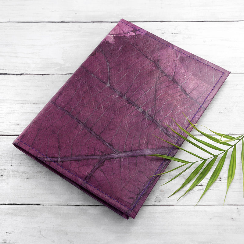 A5 Leaf Leather Notebook Pure Essence Greetings