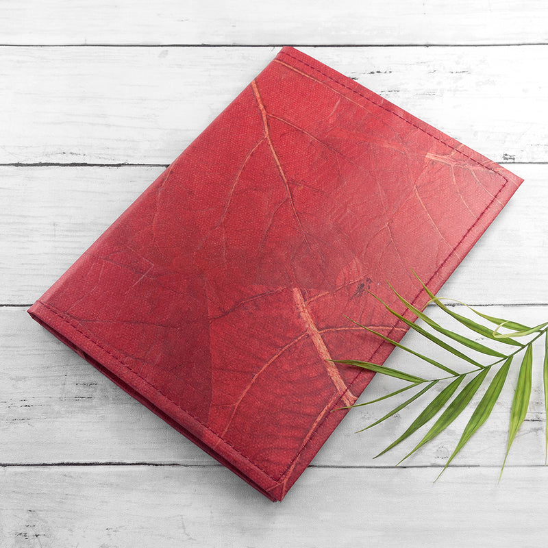 A5 Leaf Leather Notebook Pure Essence Greetings