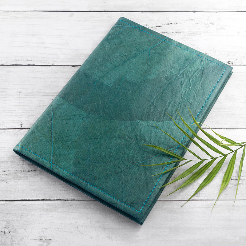 A5 Leaf Leather Notebook Pure Essence Greetings