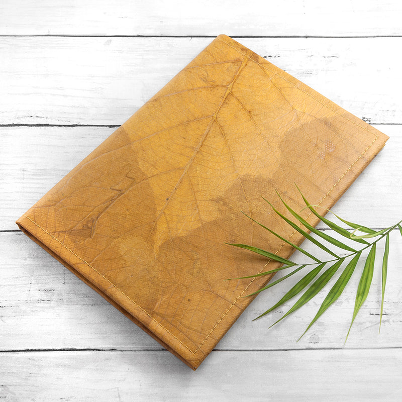 A5 Leaf Leather Notebook Pure Essence Greetings