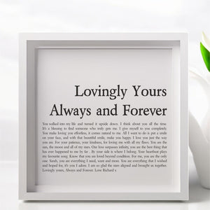 Always & Forever Framed Personalised Love Poem