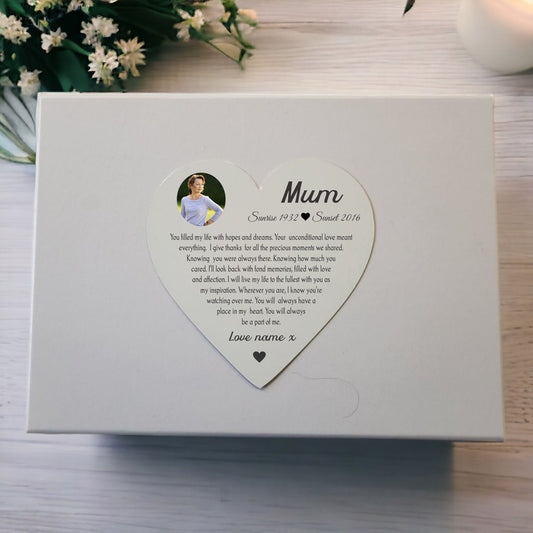 "A Part of Me" Remembrance Keepsake Wooden Card | In Loving Memory PureEssenceGreetings