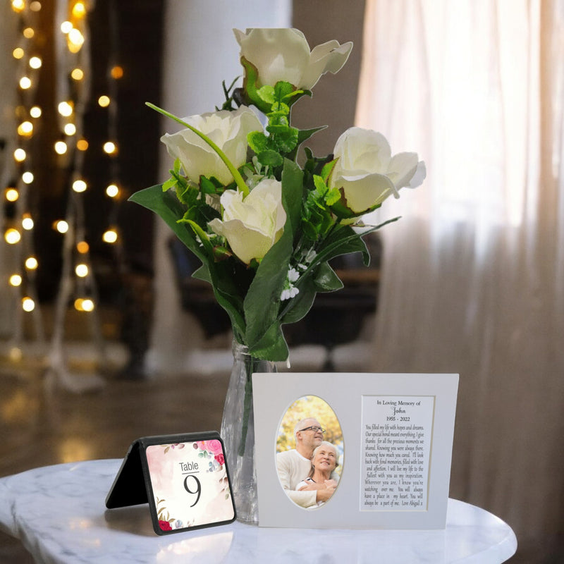 Personalised Funeral Centerpieces and Keepsakes Package Pure Essence Greetings