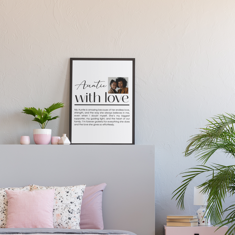 Definition Personalised Framed Print PureEssenceGreetings