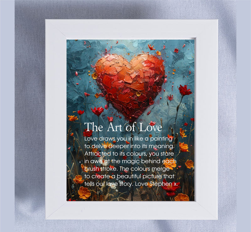 The Art of Love Personalised Card