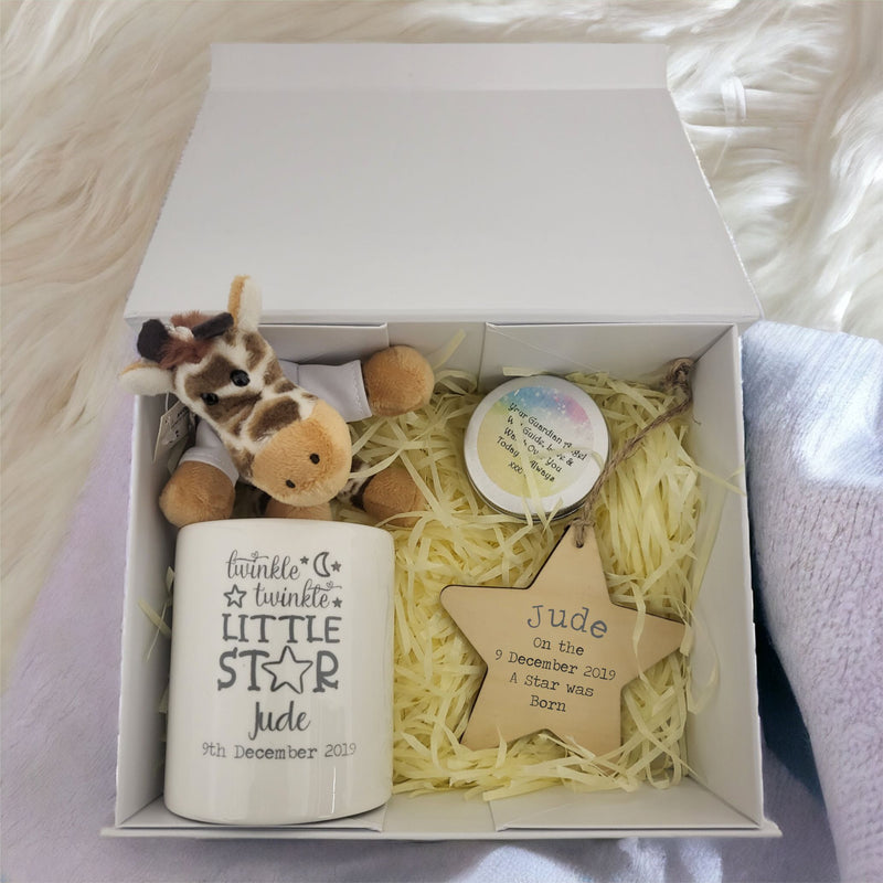 Personalised Baby Letterbox Hamper Gift PureEssenceGreetings