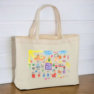 Child's Artwork Personalised Bag Pure Essence Greetings