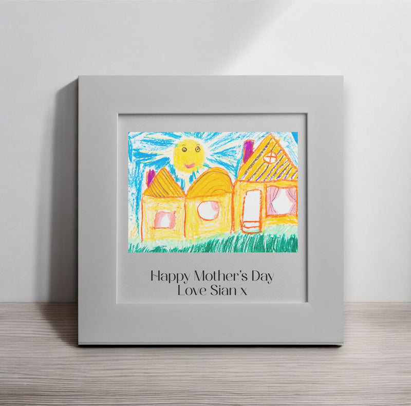 Child's Artwork Personalised Greeting Card Pure Essence Greetings