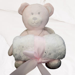 Copy of Personalised Teddy Bear and Blanket | Pink PureEssenceGreetings
