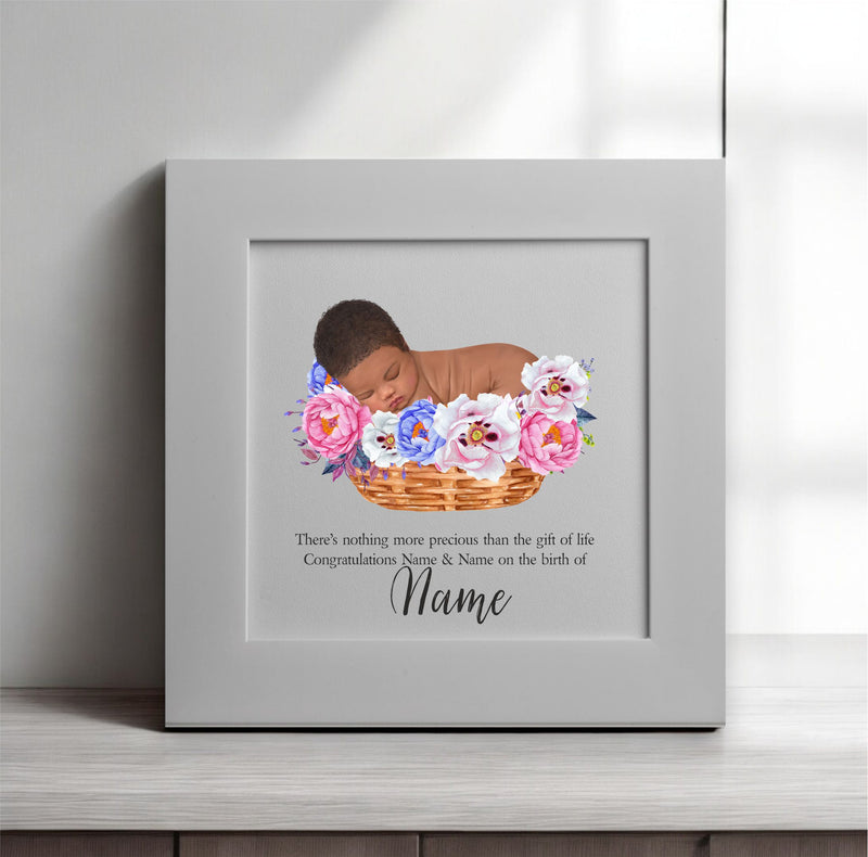 Precious Gift Personalised Baby Card PureEssenceGreetings