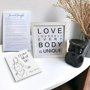 Body Positivity Personalised Journal & Self-Love Set