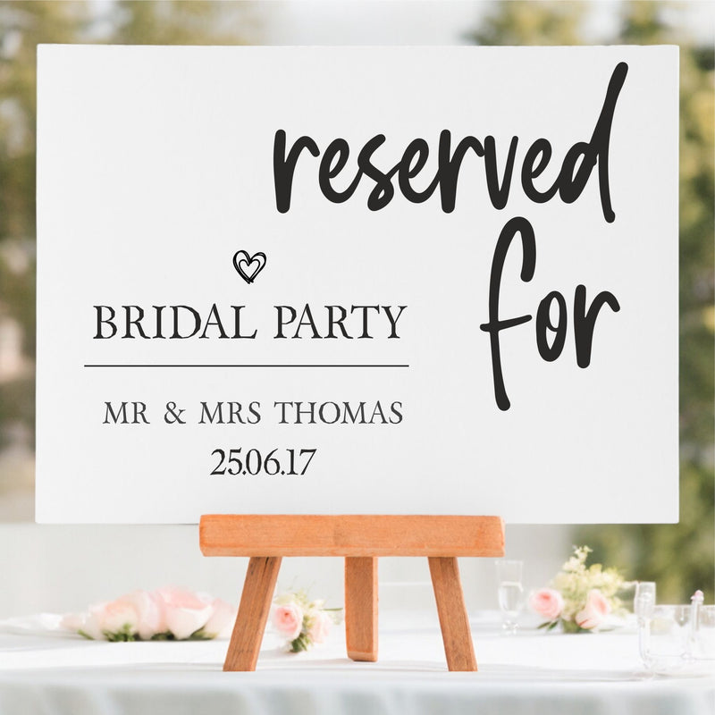 Reserved For Table Top Personalised Sign PureEssenceGreetings