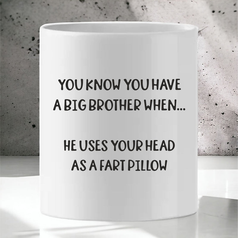 Funny Brother Quote Mug & Personalised Coaster PureEssenceGreetings