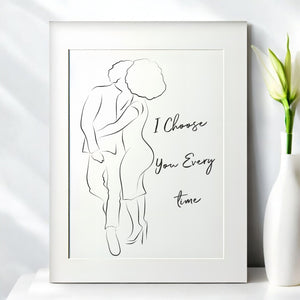 I Choose you Everytime - Personalised Love Card PureEssenceGreetings