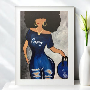 Curvy Lady Greeting Card PureEssenceGreetings