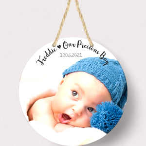 Custom Photo Round Plaque PureEssenceGreetings