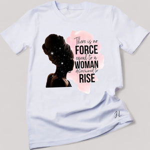 RISE Personalised Woman's T-Shirt PureEssenceGreetings