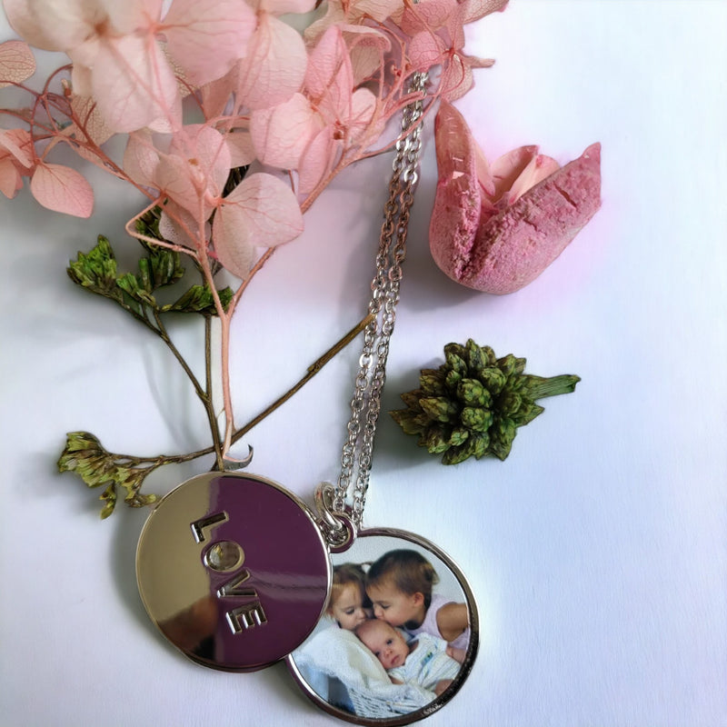 LOVE Locket Photo Necklace PureEssenceGreetings