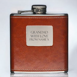 Grandad Personalised Hip Flask PureEssenceGreetings