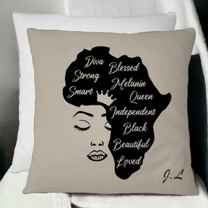 African Queen - Personalised Cushion | Personalised Cushion Gifts PureEssenceGreetings