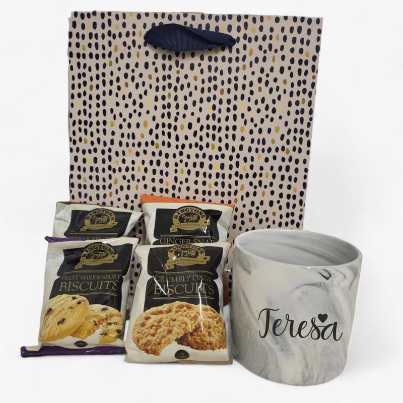 Personalised Mug and Cookies Gift Set Pure Essence Greetings