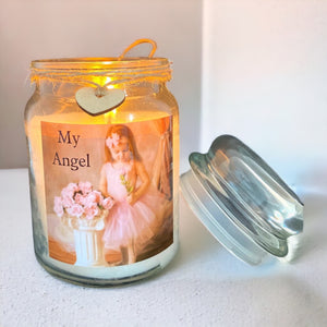 Personalised Photo Candle Jar PureEssenceGreetings