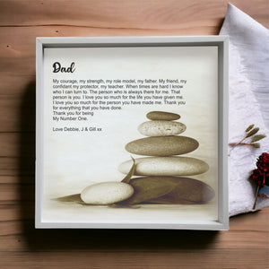 Father Poem Personalised Ceramic Plaque PureEssenceGreetings