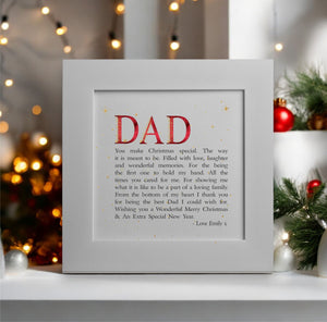 Dad Personalised Christmas Card PureEssenceGreetings