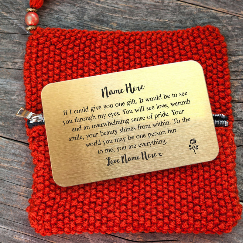 Daughter Personalised Keepsake Card PureEssenceGreetings