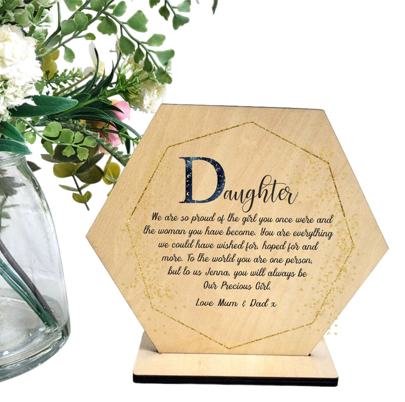 Daughter Personalised Plaque Pure Essence Greetings 