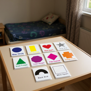 Shapes and Colours Flash Cards with Personalised Box PureEssenceGreetings