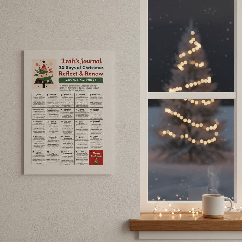 Affirmation Prompts Christmas Advent Calendar Box PEGGY