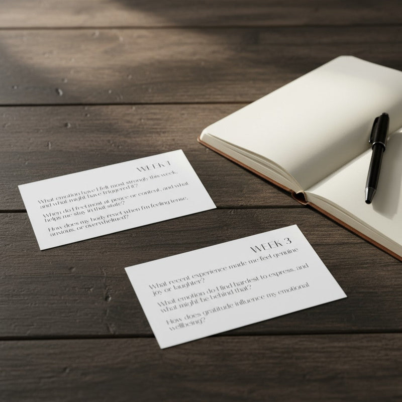 Emotions Journal & Heart Plaque – 6-Week Guided Journey Pure Essence Greetings