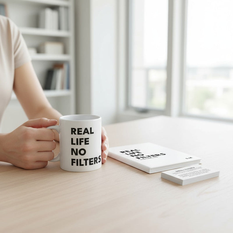 Real Life No Filters Personalised Game & Journal Set | One Player Pure Essence Greetings