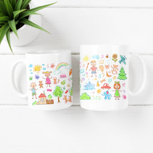 Child's Artwork Personalised Mug Pure Essence Greetings