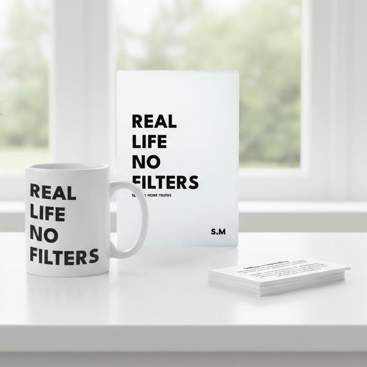 Real Life No Filters Personalised Game & Journal Set | One Player Pure Essence Greetings