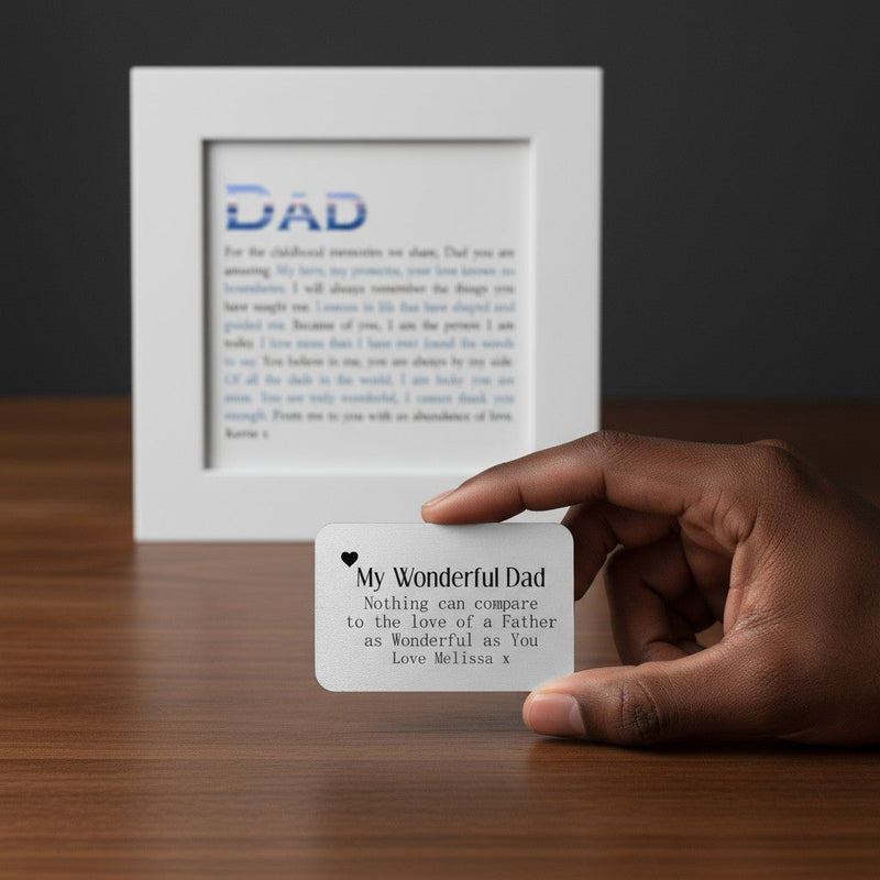 Personalised Dad Poem Card Set  | Thankful Grateful PureEssenceGreetings