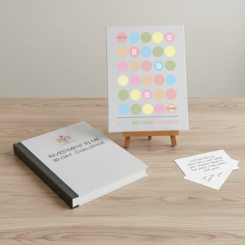 Investment In Me 30 Day Challenge | Personalised Guided Journal Set for Wellbeing Pure Essence Greetings