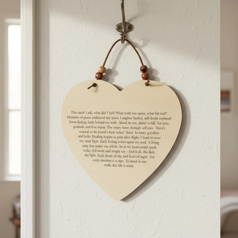 Emotions Journal & Heart Plaque – 6-Week Guided Journey Pure Essence Greetings